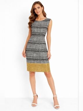 The Limited:  Multi Colored Midi Waisted Dress Size M